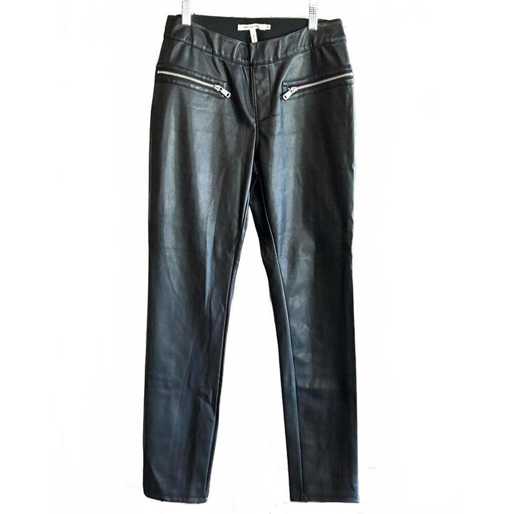 NWOT Avec Les Filles Faux Leather Pants Sz M Black Pull On